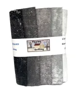 Makower Glaze II Grey & Black Blender 5 FQ Bundle 