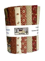 Makower Edyta Sitar Farmers Daughter Oranges 7 FQ Bundle Pack 