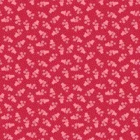 Makower Sweet Things Red Tone on Tone Flower Pot Print 