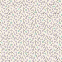 Makower Sweet Things Purple & Teal Square Print