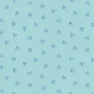 Makower Sweet Things Blue Tone on Tone Flower Sprig 