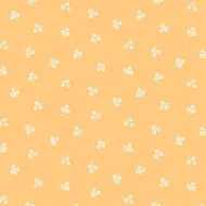 Makower Sweet Things Mustard Yellow Tone on Tone Flower Sprig Print 
