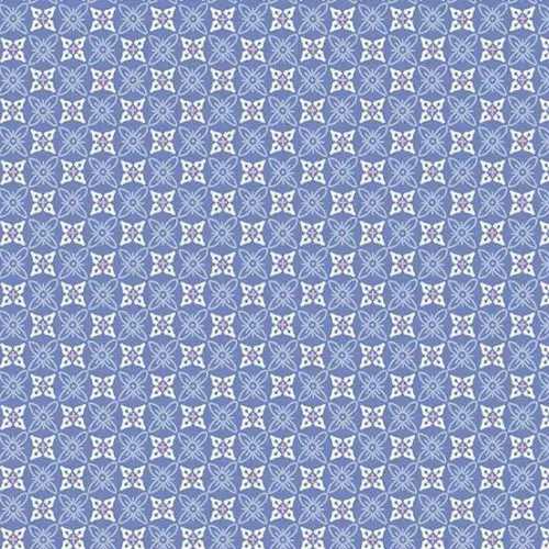 Makower Sweet Things Blue & Purple Abstract Print 