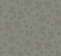 Henry Glass Simply Charming Teal Green With Red Flower Print 