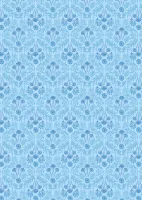 Lewis & Irene Forget Me Not Lane Light Blue Mushroom Print 