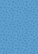 Lewis & Irene Forget Me Not Lane Mid Blue Hedgehog Print 