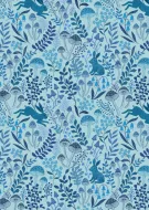 Lewis & Irene Forget Me Not Lane Large Rabbit Blue Print 