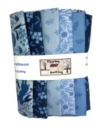 Lewis & Irene Forget Me Not Lane 6 FQ Blues Bundle 