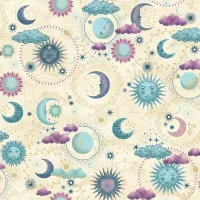 Luna Cosmos Cream 1/2 Metre 