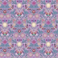 Luna Lilac Night Garden 1/2 Metre 