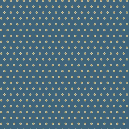 Beach House Navy & Orange Spot 1/2 Metre 