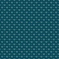 Cozy House Navy Background Sprig 1/2 Metre 