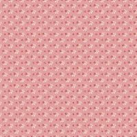 Cozy House Pink Background Sprig 1/2 Metre 