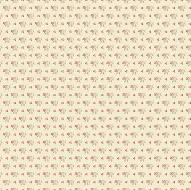 Cozy House Cream Background Pink Sprig 1/2 Metre 