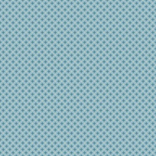 Cozy House Blue Lattice Print 1/2 Metre 