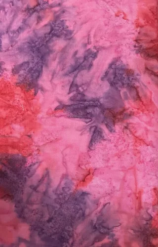 Batik Pink Purple Tie Dye Effect 1/2m 