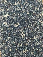 Foxwood Dark Blue Ditsy Floral Print 1/2m 