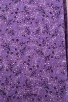 Grace Floral Sprig Purple Print 1/2m 