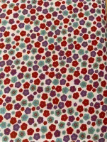 Grace Red Teal & Purple Flower Print 