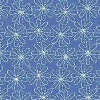 Oriental Blues Needlepoint Flowers 1/2 Metre 