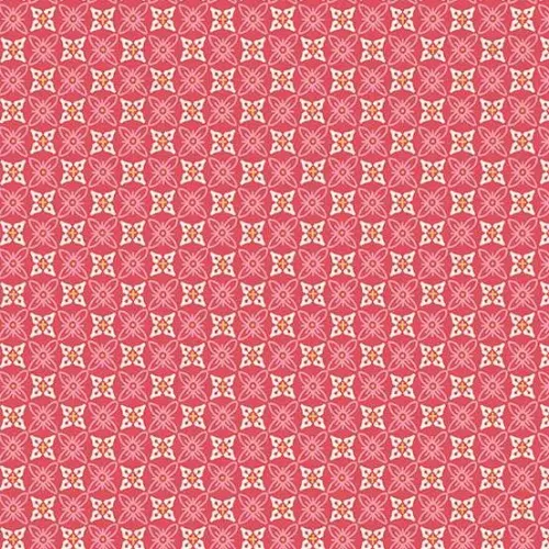 Makower Sweet Things Red & Orange Abstract Print 